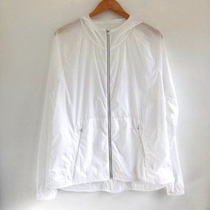 ATHLETA Burst Jacket Bright White, Sz Medium